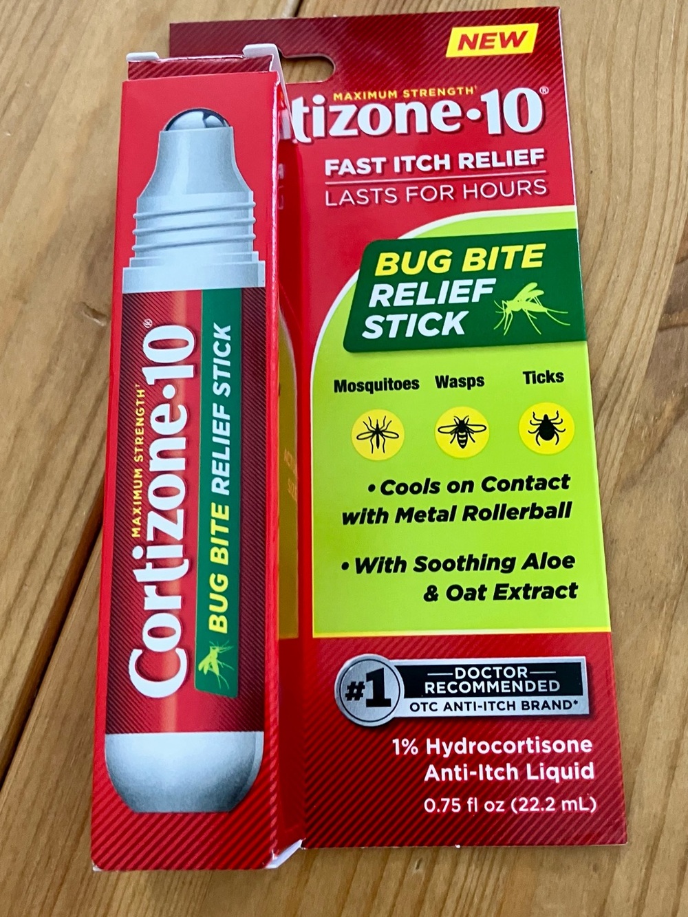 Cortizone-10 Bug Bite Relief Stick - Red & Green